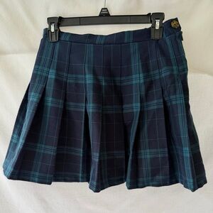 Wild Fable Pleated Plaid Mini-Skirt Small